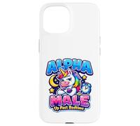 Motif de Licorne Amusant pour Homme Alpha Coque pour iPhone 15