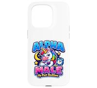 Motif de Licorne Amusant pour Homme Alpha Coque pour iPhone 15 Pro