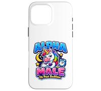 Motif de Licorne Amusant pour Homme Alpha Coque pour iPhone 16 Pro Max