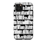 Motif de Livres de bibliothèque Minimaliste Bookworm Book Lover Coque pour iPhone 11 Pro