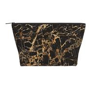 Motif de marbre doré, Trousse de Toilette Trousse de Maquillage Sac à cosmétiques Trousse de Toilette de Voyage Portable