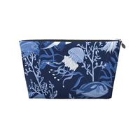 Motif de mer sous-Marine imprimé, Trousse de Toilette Trousse de Maquillage Sac à cosmétiques Trousse de Toilette de Voyage Portable