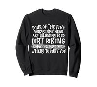 Motif de Motard Amusant avec des Voix dans ma tête Sweatshirt