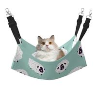 Motif de Mouton Animal Mignon,Hamac Suspendu pour Chat, lit Suspendu Doux Double Face pour Petits Chiens,M