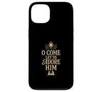 Motif de Noël chrétien « O Come Let Us Adore Him » Coque pour iPhone 13