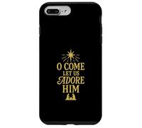 Motif de Noël chrétien « O Come Let Us Adore Him » Coque pour iPhone 7 Plus/8 Plus