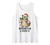 Motif de Noël Festif surstimulé en Forme de Raton Laveur Débardeur