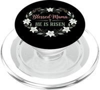 Motif de Pâques chrétienne « Blessed Mama He is Risen » PopSockets PopGrip pour MagSafe