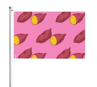 Motif de patate douce,Drapeau de jardin, bannière décorative, drapeau double face, 2 x 3 pieds, pour extérieur et intérieur