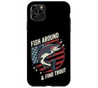 Motif de pêche Amusant avec Poisson et Trouve la Truite Coque pour iPhone 11 Pro Max