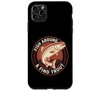 Motif de pêche Amusant avec Poisson et Trouve la Truite Coque pour iPhone 11 Pro Max