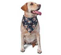 Motif De Plante Flocon De Neige d'hiver Bandana Chien Doux Écharpe pour Chien Réglable Écharpe Triangulaire pour Petit Moyen Grand Fournitures De Fête Quotidien