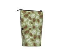 Motif De Pommes De Pin Télescopique Trousse Crayon Pop-Up Trousse Scolaire Durable Étui À Crayons Pour Maison Dessin Femmes