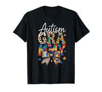 Motif de Puzzle en Forme de nœud léopard rétro de Sensibilisation à l'Autisme aux Grammy T-Shirt