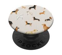 Motif de Race de Chiot à Rayures Neutres pour Maman de Chien PopSockets PopGrip Adhésif