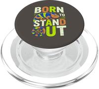 Motif de Reptile Amusant Born to Stand Out caméléon PopSockets PopGrip pour MagSafe