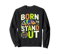 Motif de Reptile Amusant Born to Stand Out caméléon Sweatshirt