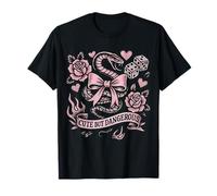 Motif de Tatouage Mignon mais Dangereux en Forme de Serpent T-Shirt