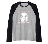 Motif de Tricot Stormtrooper Blaster Original de Noël Manche Raglan