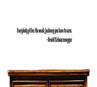 Motif de vinyle V 3 US V SOS 515 3 Top Ventes de décalcomanies tout le monde Pities les faibles Jalousie vous Devez vous Rapportent. - Arnold Schwarzenegger Art mural Taille : 40,6 x 101,6 cm Couleur, 40,6 x 101,6 cm, Noir