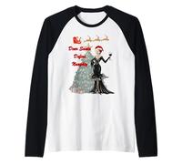 Motif Dear Santa Naughty Christmas Party Vibes Manche Raglan