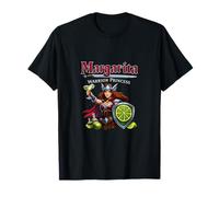 Motif d'équipage de fête à la Tequila Margarita Warrior Princess T-Shirt