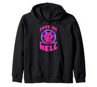 Motif Dessin animé Mignon comme l'enfer Sweat à Capuche