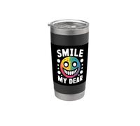 Motif d'Halloween drôle avec dire sourire, mon cher Gobelet isotherme en acier inoxydable double paroi