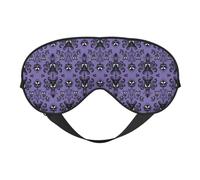 Motif d'horreur sur fond violet imprimé couverture confortable pour toutes les occasions, bloque la lumière, idéal pour le camping, les quarts de travail, bloque bien la lumière