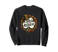 Motif Dibs on The Redhead Shamrock St Patricks Day Sweatshirt