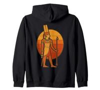 Motif Dieu égyptien Amon - Symbole rétro égyptien Amun-Ra Ankh Sweat à Capuche