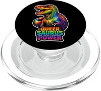 Motif Dino Pride Arc-en-Ciel Queer Saurus Power PopSockets PopGrip pour MagSafe