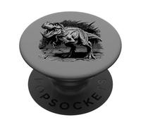Motif Dinosaure Audacieux pour Les Fans de la préhistoire PopSockets PopGrip Adhésif