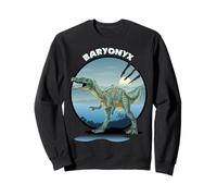 Motif Dinosaure Baryonyx avec Fond Sweatshirt