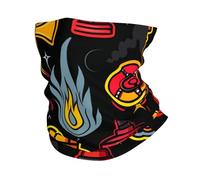 Motif D'Outils Et D'Équipement De Pompiers Blancs Homme Femme Bandana Léger Snood Thermique Écharpe Tube pour Moto Golf Ski Randonnée