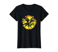 Motif Dragon cracheur de feu T-Shirt Graphique avec Valeur
