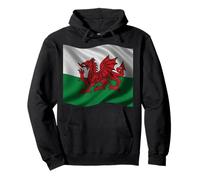 Motif Dragon Rouge héraldique du Pays de Galles Sweat à Capuche