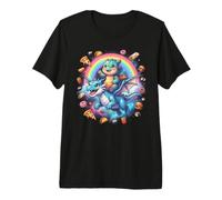 Motif Dragons Volants Arc-en-Ciel T-Shirt Haut de Gamme