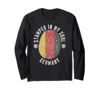 Motif Drapeau Allemand My Soul German Pride Manche Longue