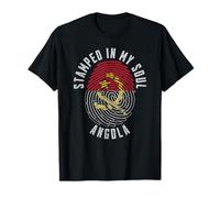 Motif Drapeau de l'Angola estampillé My Soul Fierté angolaise T-Shirt