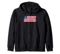 Motif Drapeau du Libéria pour Hommes, Femmes, Enfants Sweat à Capuche