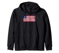 Motif Drapeau du Libéria pour Hommes, Femmes, Enfants Sweat à Capuche