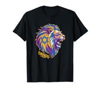 Motif Drapeau du Lion d'Israël coloré Opération Shaagat Aryeh T-Shirt
