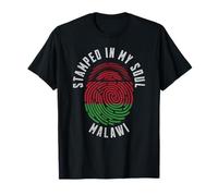 Motif Drapeau du Malawi estampillé avec Inscription « My Soul » T-Shirt