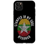 Motif Drapeau du Myanmar avec Inscription « My Soul » Coque pour iPhone 11 Pro Max