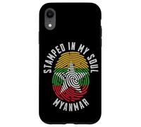 Motif Drapeau du Myanmar avec Inscription « My Soul » Coque pour iPhone XR