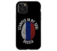 Motif Drapeau Russe avec Inscription « My Soul » Coque pour iPhone 11 Pro