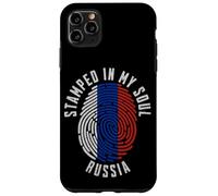Motif Drapeau Russe avec Inscription « My Soul » Coque pour iPhone 11 Pro Max