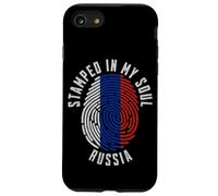 Motif Drapeau Russe avec Inscription « My Soul » Coque pour iPhone SE (2020) / 7/8