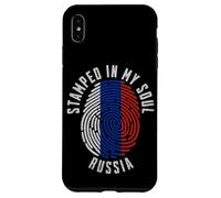 Motif Drapeau Russe avec Inscription « My Soul » Coque pour iPhone XS Max